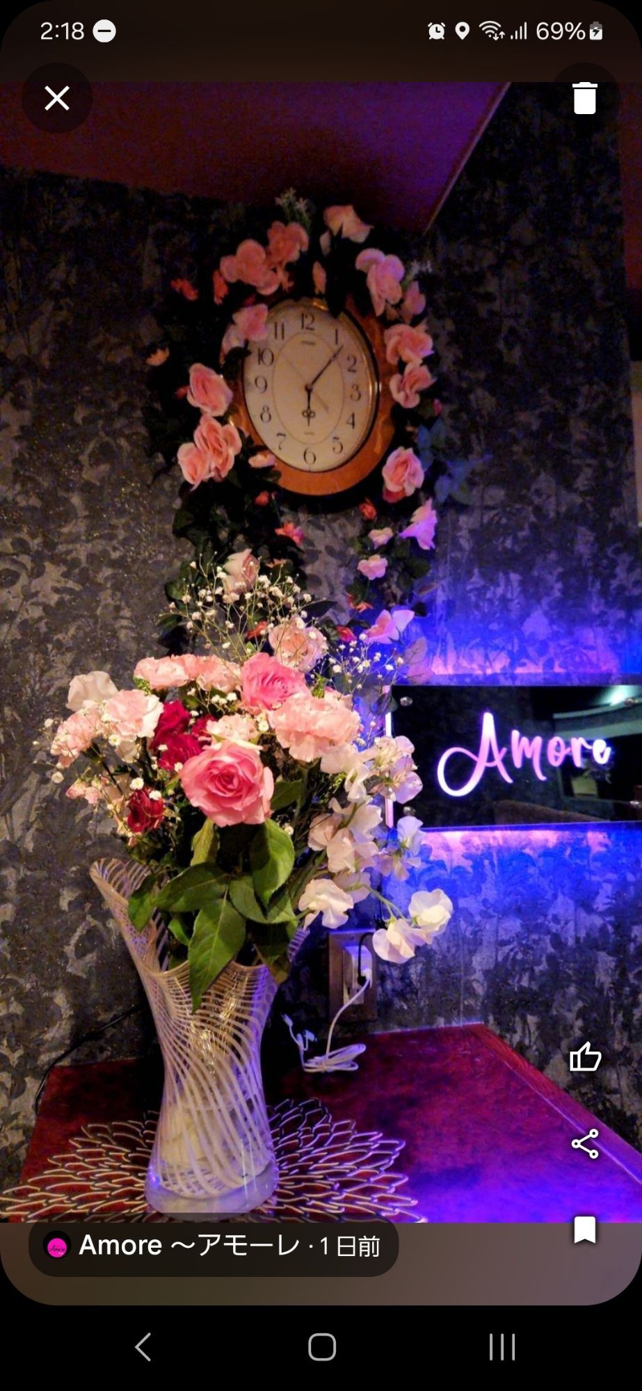 カスタマイズ 文字入れ LED ミラー 発光 ライト 壁掛け 12色変化 屋内